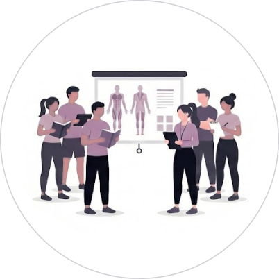 高い専門性と継続研修トレーナー